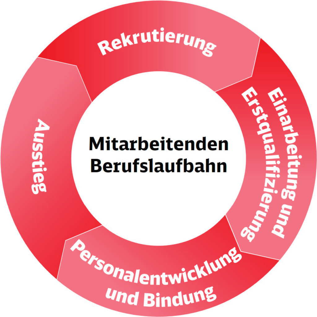 Mit dem Personalentwicklungskonzept begleitet DB InfraGO die Mitarbeitenden auf allen Abschnitten ihrer Berufslaufbahn (Quelle: DB InfraGO AG)