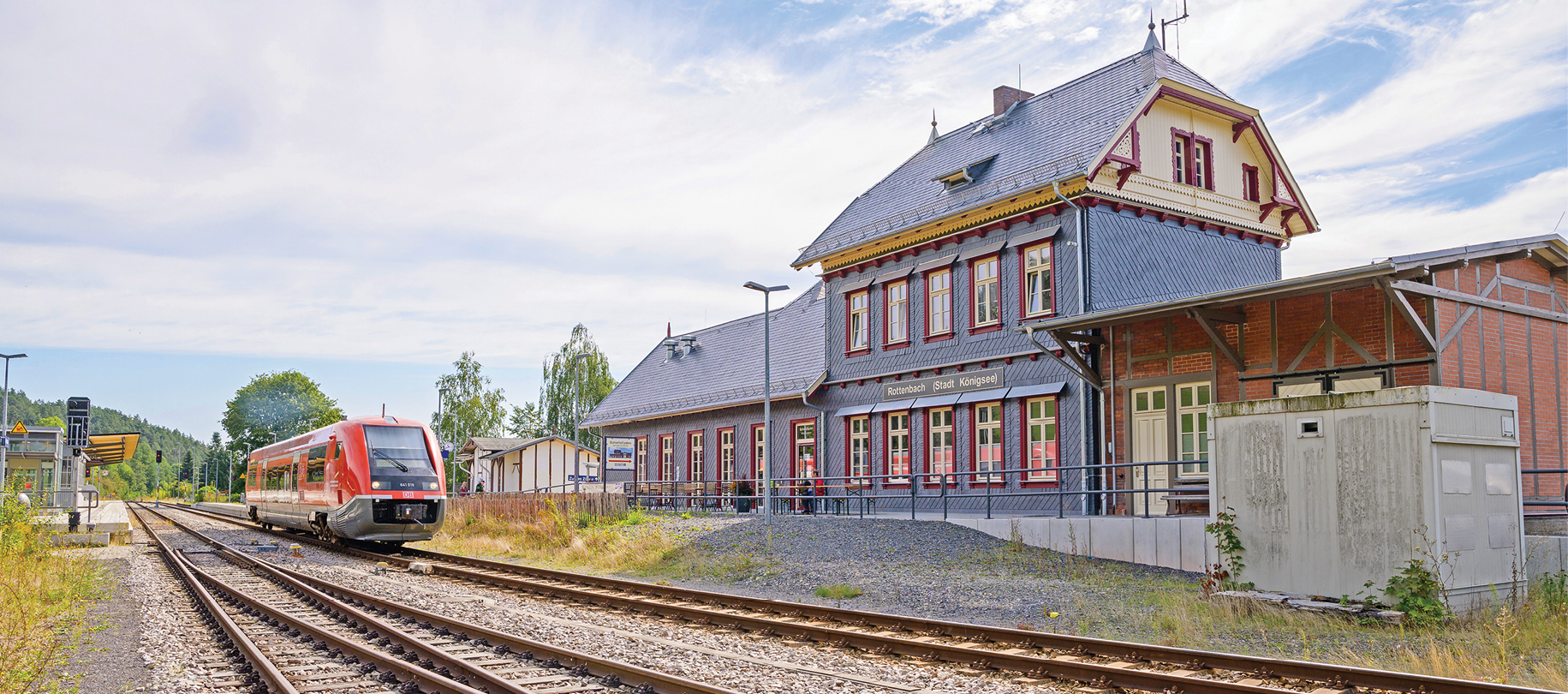 Der preisgekrönte Bahnhof Rottenbach (Thüringen)