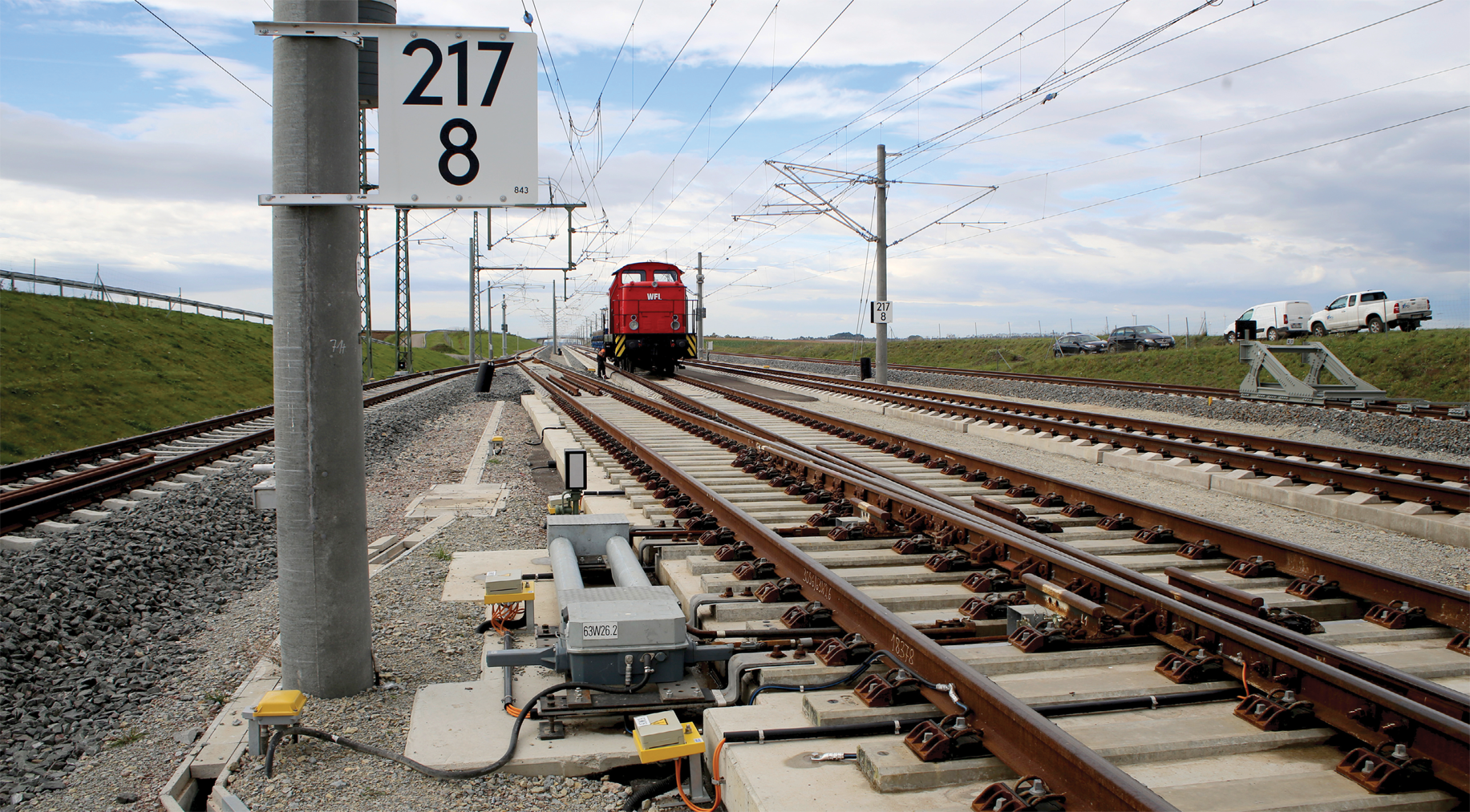 Strecke mit ETCS Level 2-Ausrüstung